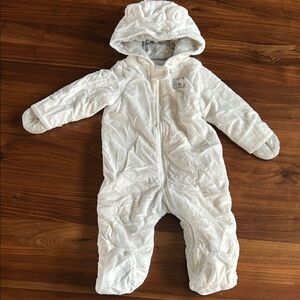 Carter’s White Hooded Baby Bunting